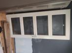 Opdekdeur rechts geslepen glas 82,5 x 200, Doe-het-zelf en Verbouw, Deuren en Horren, Ophalen, Gebruikt, 80 tot 100 cm, Binnendeur