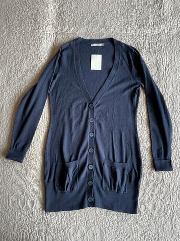 Mooie damesvest Miss Etam donkerblauw maat M 38/40 beschikbaar voor biedingen