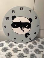 Leuke Panda Klok - 34 cm, Ophalen of Verzenden, Zo goed als nieuw, Analoog, Wandklok