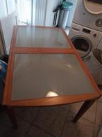 Eetafel, Huis en Inrichting, Tafels | Salontafels, Ophalen, Gebruikt, 50 tot 100 cm, Glas