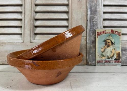 Franse terracotta kom schenk kom mengkom tian fruitschaal, Antiek en Kunst, Antiek | Keramiek en Aardewerk, Ophalen of Verzenden