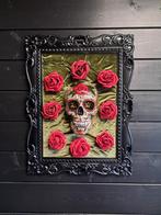 Dia de los muertos sugar skull Barok schilderij, Ophalen of Verzenden, Nieuw