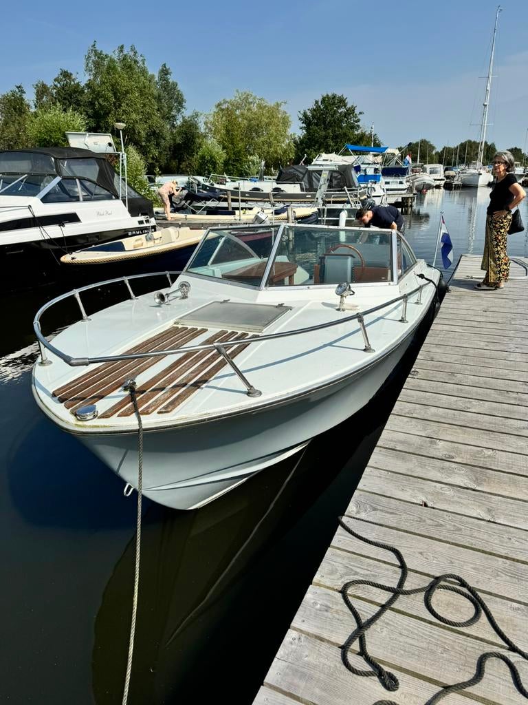 Thunderbird omgebouwde speedboot, Watersport en Boten, Sloepen, Gebruikt, 30 tot 50 pk, 6 meter of meer, Buitenboordmotor, Benzine