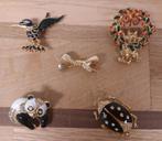 Zeer mooie broches - 5 stuks, Ophalen of Verzenden, Zo goed als nieuw, Goud, Overige materialen