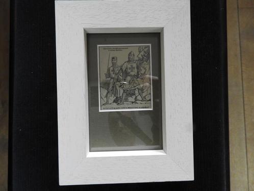Chromolithographie - Kruisvaardersridders volgen Saladin, Antiek en Kunst, Kunst | Litho's en Zeefdrukken, Ophalen of Verzenden