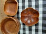 Vintage houten schalen, Ophalen of Verzenden, Gebruikt