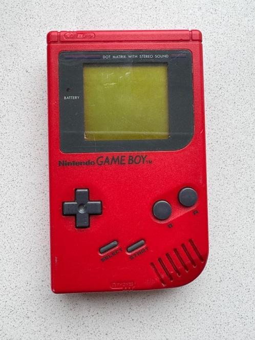 Nintendo Game Boy Classic – Red Edition, Spelcomputers en Games, Spelcomputers | Nintendo Game Boy, Gebruikt, Game Boy Classic