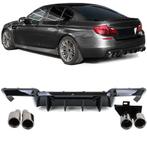 Diffuser Glans Zwart Chrome Sierstuk Voor Bmw 5 Serie F10 F1, Ophalen of Verzenden, Automotive Parts, A.parts@hotmail.nl, Trasmolenlaan 12 3447 GZ Woerden