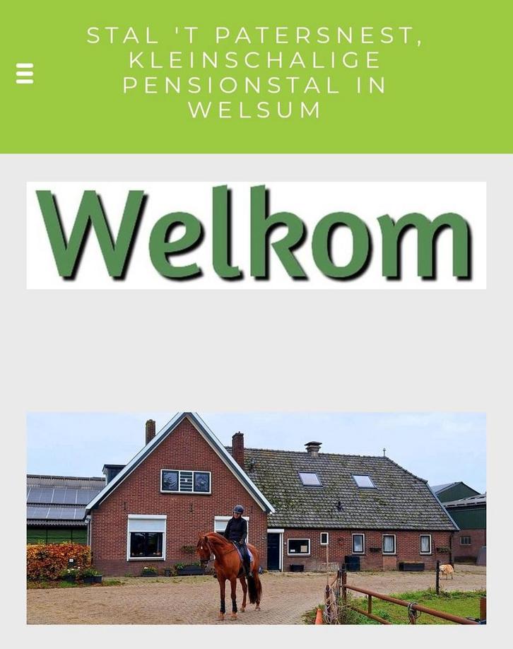 Pensionstalling  1 STAL VRIJ per 5 okt, Dieren en Toebehoren, Stalling en Weidegang, Stalling, Weidegang, 2 of 3 paarden of pony's