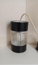 Vintage fifties Hang lamp Philips Frosted glas met metaal, Verzenden, Gebruikt, Glas, Minder dan 50 cm