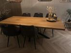 Boomstam eettafel, Huis en Inrichting, Tafels | Eettafels, Ophalen, Eikenhout, 200 cm of meer, 50 tot 100 cm