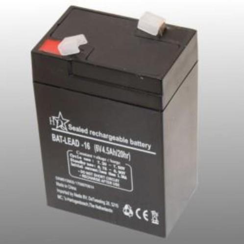 Oplaadbare Loodaccu 6V 4,5Ah, Hobby en Vrije tijd, Elektronica-componenten, Nieuw, Ophalen of Verzenden