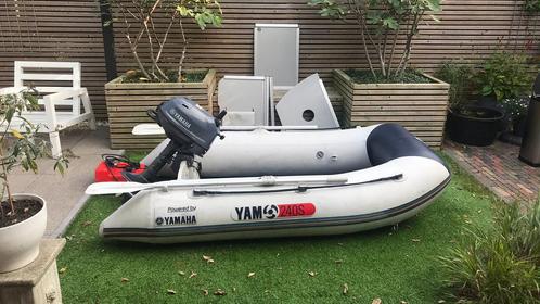 Yamaha 240S rubberboot met 4 PK Yamaha buitenboordmotor, Watersport en Boten, Rubberboten, Zo goed als nieuw, Yamaha, Minder dan 70 pk