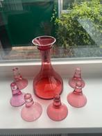 glazen karaf met glaswerk voor shotjes, Verzamelen, Glas en Borrelglaasjes, Ophalen, Nieuw, Borrel- of Shotglas