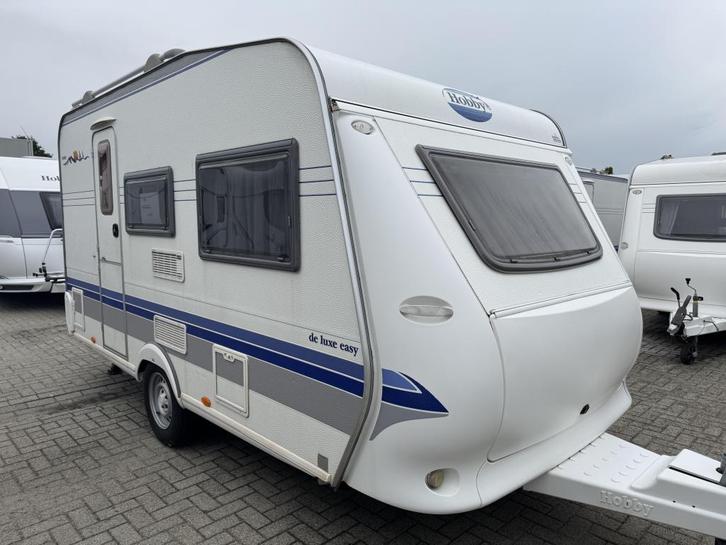 Hobby De luxe Easy 400 SF 2005 Voortent/Fietsenrek, Caravans en Kamperen, Caravans, Bedrijf, 750 - 1000 kg, Standaardzit, Hobby