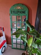 Groene telefooncel spiegel, Huis en Inrichting, Ophalen, Minder dan 50 cm, 100 tot 150 cm, Zo goed als nieuw
