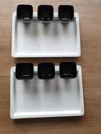 2 Serveer schalen met aparte bakjes, Gebruikt, Ophalen of Verzenden, Schaal of Schalen, Overige stijlen