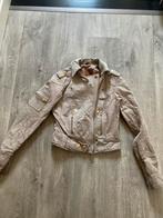 Jack leren bikerjack Goosecraft leer suède maat S 36 beige, Goosecraft, Beige, Ophalen of Verzenden, Zo goed als nieuw
