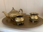 Koperen Thee/Koffie Set met Dienblad, Antiek en Kunst, Antiek | Koper en Brons, Ophalen of Verzenden, Koper