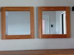 spiegels eiken 80 cm x 80 cm x 4 cm diep, Huis en Inrichting, Woonaccessoires | Spiegels, Minder dan 100 cm, 75 tot 100 cm, Zo goed als nieuw