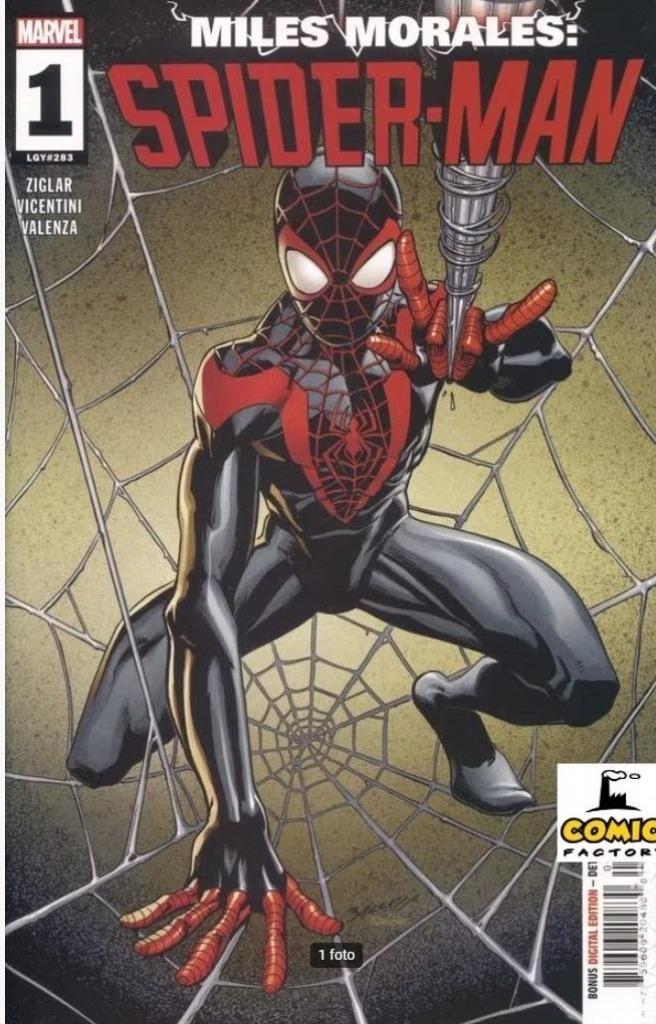 Miles Morales Spider-Man (2023 Marvel) # 1 variant Low print, Boeken, Strips | Comics, Nieuw, Eén comic, Amerika, Ophalen of Verzenden