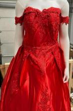 Trouwjurk Sweetheart Off Shoulder - Satijn baljurk gala jurk, Trouwjurk, Nieuw, Ophalen of Verzenden, H