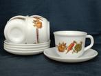 Arcopal France - kop en schotels met groenten, Huis en Inrichting, Keuken | Servies, Ophalen of Verzenden, Overige stijlen, Kop(pen) en/of Schotel(s)