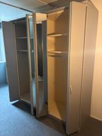 Kledingkast grijs met spiegel deuren, Huis en Inrichting, Kasten | Kledingkasten, Ophalen, Gebruikt, 200 cm of meer, 200 cm of meer