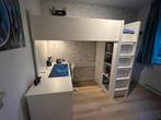 Ikea hoogslaper met bureau, matras, stoel compleet, Ophalen, Zo goed als nieuw, Hoogslaper