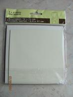 NIEUW set gekleurde KAARTEN dubbel ENVELOP vierkant papier, Ophalen of Verzenden, Nieuw, Overige thema's, Blanco kaart of Basiskaart
