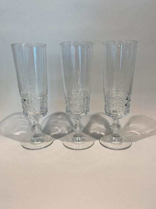 8x Vintage Luminarc BP Champagneglazen, Antiek en Kunst, Antiek | Glas en Kristal, Ophalen of Verzenden