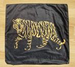 Kussenhoes vierkant / kussensloop met tijger / 45 x 45 cm, Ophalen of Verzenden, Zo goed als nieuw, Zwart, Vierkant