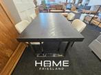 Eettafel - Zwart - Visgraat, Huis en Inrichting, 200 cm of meer, Zo goed als nieuw, Info@homefriesland.nl, Rechthoekig