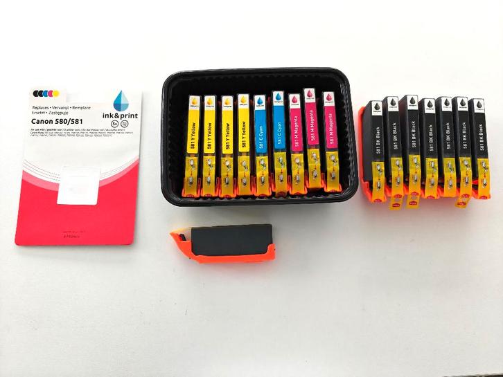 Canon printer cartridges 580 581 inktpatronen per stuk, Computers en Software, Printerbenodigdheden, Nieuw, Cartridge, Ophalen