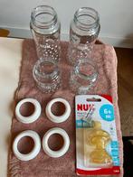 NUK glazen babyflessen Set, Kinderen en Baby's, Babyvoeding en Toebehoren, Ophalen of Verzenden, Zo goed als nieuw