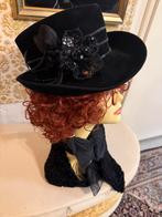 Boerenbruiloft zwart vintage  hoedje maat 57, Kleding | Dames, Carnavalskleding en Feestkleding, Ophalen of Verzenden, Zo goed als nieuw