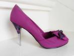 1949 VINTAGE sexy stiletto peeptoe pumps 37 38, Ophalen of Verzenden, Roze, Zo goed als nieuw, Pumps