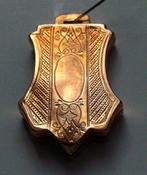 Hanger goud foto gravure., Ophalen of Verzenden, Goud, Hanger