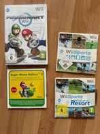 Nintendo wii spellen mario kart, wii sports en mario galaxy, Gebruikt, Racen en Vliegen, Eén computer, Ophalen of Verzenden