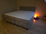 Boxspring 180x210 zandkleur zgan!, Ophalen, 210 cm, Tweepersoons, Zo goed als nieuw