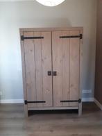 Kledingkast Steigerhout Greywash voor kinder slaapkamer, Huis en Inrichting, Kasten | Kledingkasten, Ophalen, Met deur(en), 100 tot 150 cm