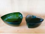 2 LOTUS Tupperware groene saladeschalen, Huis en Inrichting, Keuken | Tupperware, Ophalen of Verzenden, Gebruikt, Groen, Schaal