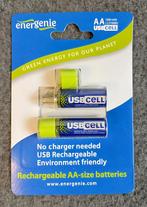 NIEUW Energenie via USB oplaadbare AA-batterijen, Ophalen of Verzenden, Nieuw, Oplaadbaar