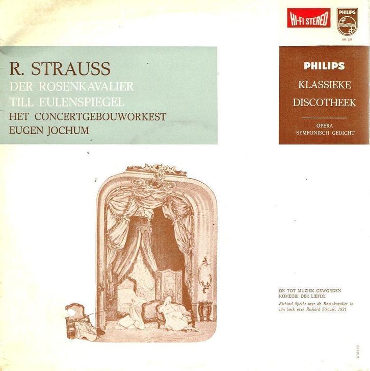 Richard Strauss Der Rosenkavalier Till Eulenspiegel, Cd's en Dvd's, Vinyl | Klassiek, Zo goed als nieuw, Classicisme, Kamermuziek