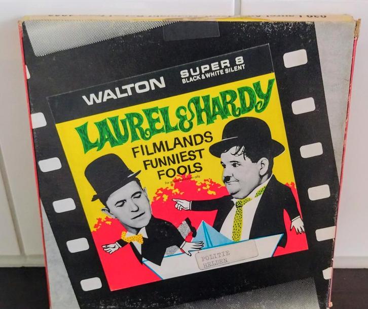 Laurel and Hardy in Midnight Patrol uit 1933 Super 8 mm, Audio, Tv en Foto, Filmrollen, 8mm film, Ophalen of Verzenden