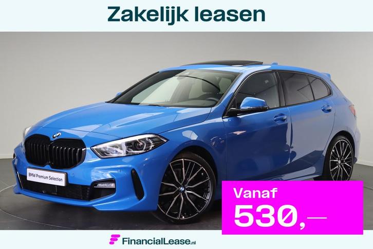 BMW 1 Serie 118i High Executive M Sport Automaat / Panoramad, Auto's, BMW, Bedrijf, Lease, Financial lease, 1-Serie, Achteruitrijcamera