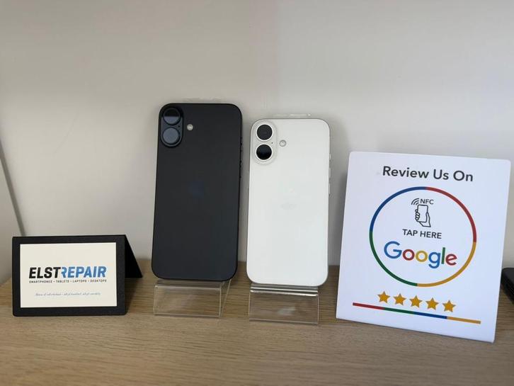 1 jaar garantie! iPhone 16 256gb Wit & iPhone 16 plus 256gb, Telecommunicatie, Mobiele telefoons | Apple iPhone, Zo goed als nieuw
