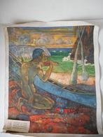 Vintage  Gauguin kunst linnen. Le pauvre pecheur. Jaren '70, Antiek en Kunst, Ophalen