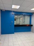 Beveiligde loketruimte met deur en glaswand te koop, Doe-het-zelf en Verbouw, Glas en Ramen, Gebruikt, Veiligheidsglas, 160 cm of meer