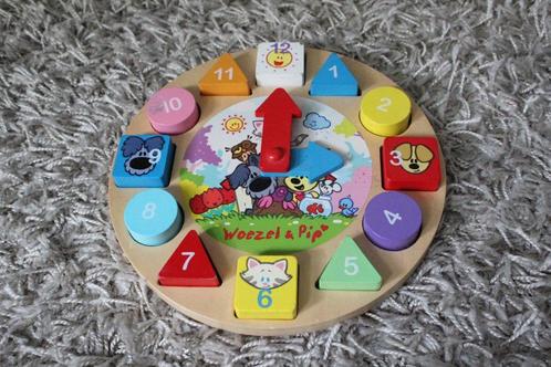 Speelgoed houten woezel en pip klok, Kinderen en Baby's, Speelgoed | Houten speelgoed, Gebruikt, Overige typen, Ophalen of Verzenden